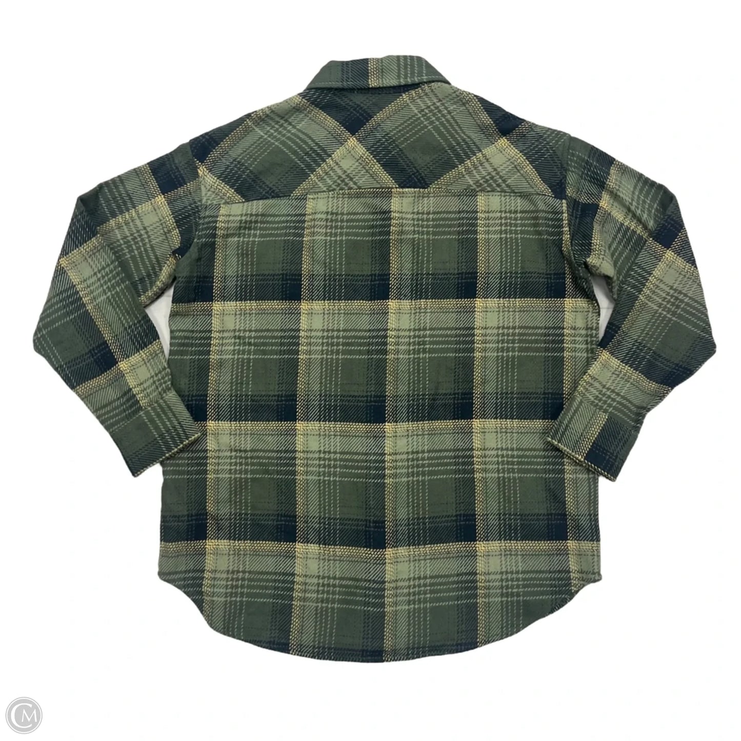 Jacket Shirt By Natural Reflections In Green, Size: M