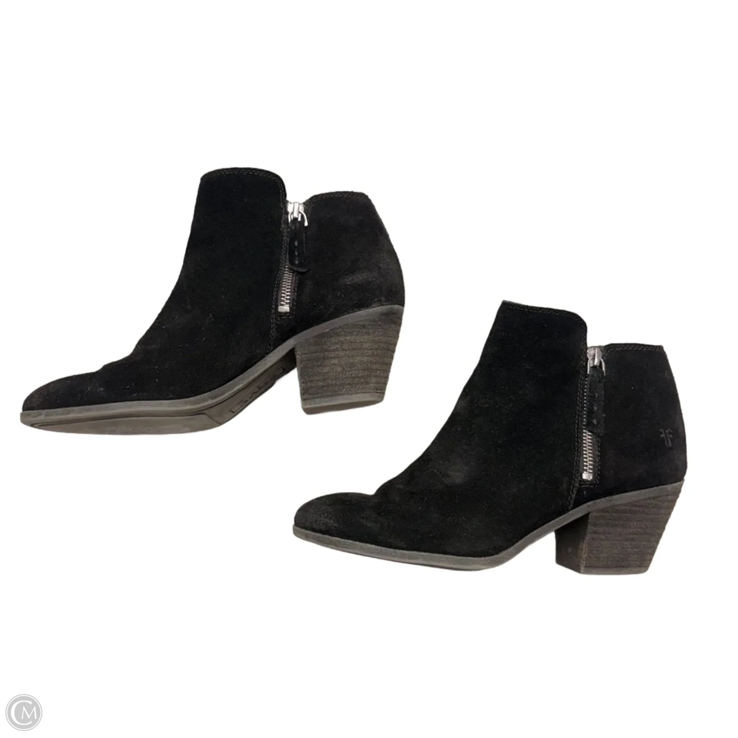 Boots Designer By Frye In Black, Size: 7