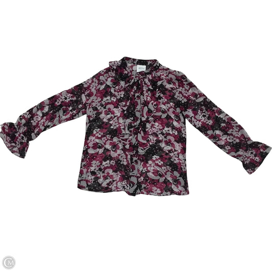 Blouse Designer By Misa In Black & White, Size: Xs