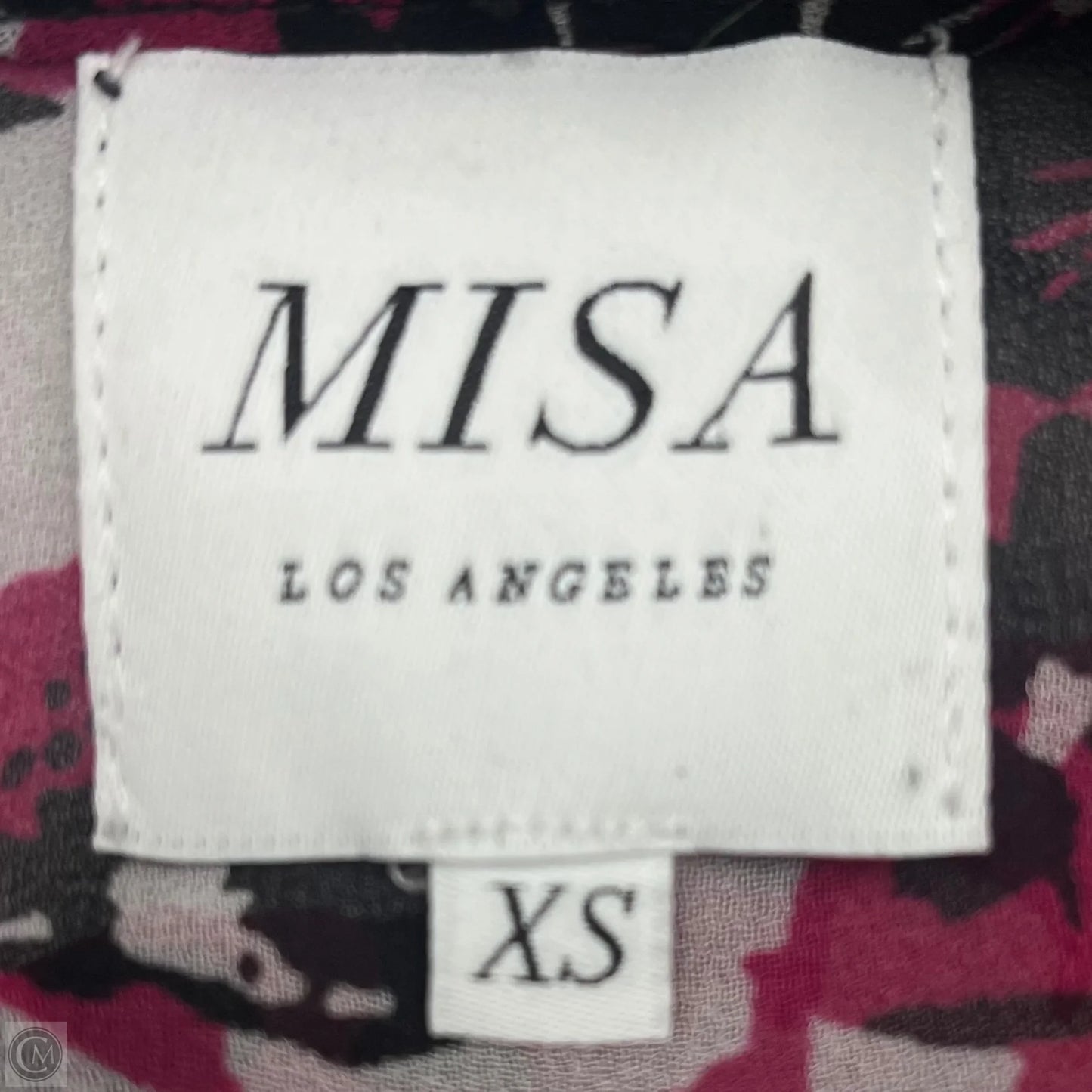 Blouse Designer By Misa In Black & White, Size: Xs