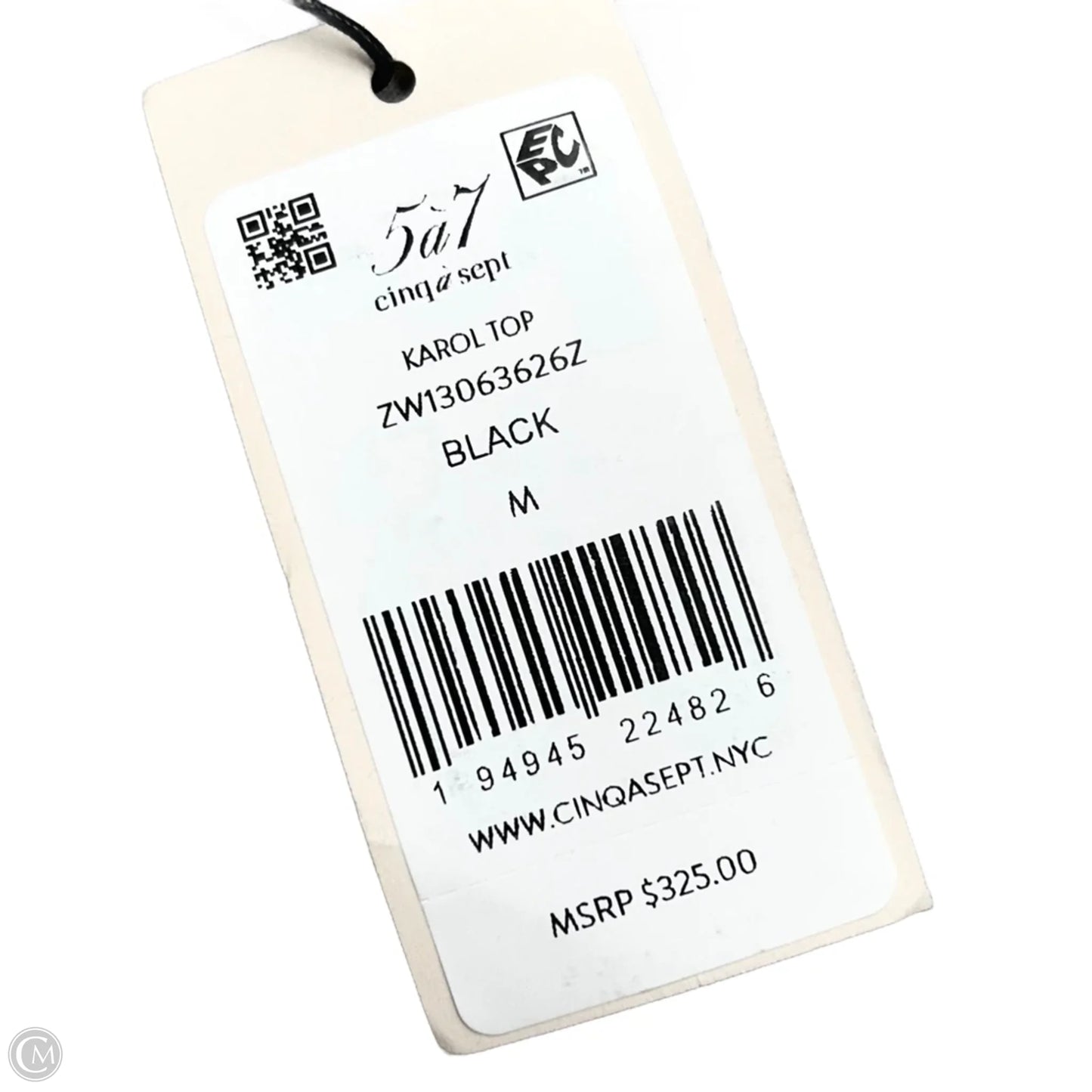 Top Long Sleeve By Cinq A Sept In Grey, Size: M