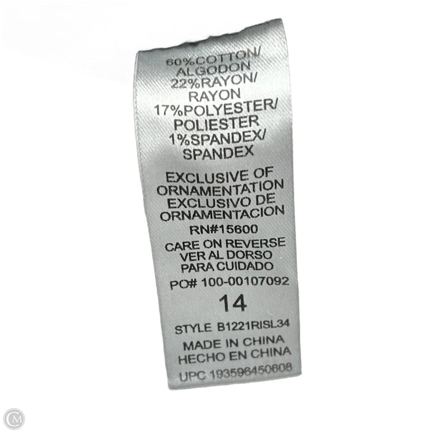 Jeans Boot Cut By Democracy In Black Denim, Size: 14