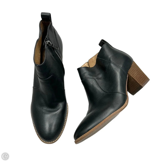 Boots Leather By Madewell In Black, Size: 8