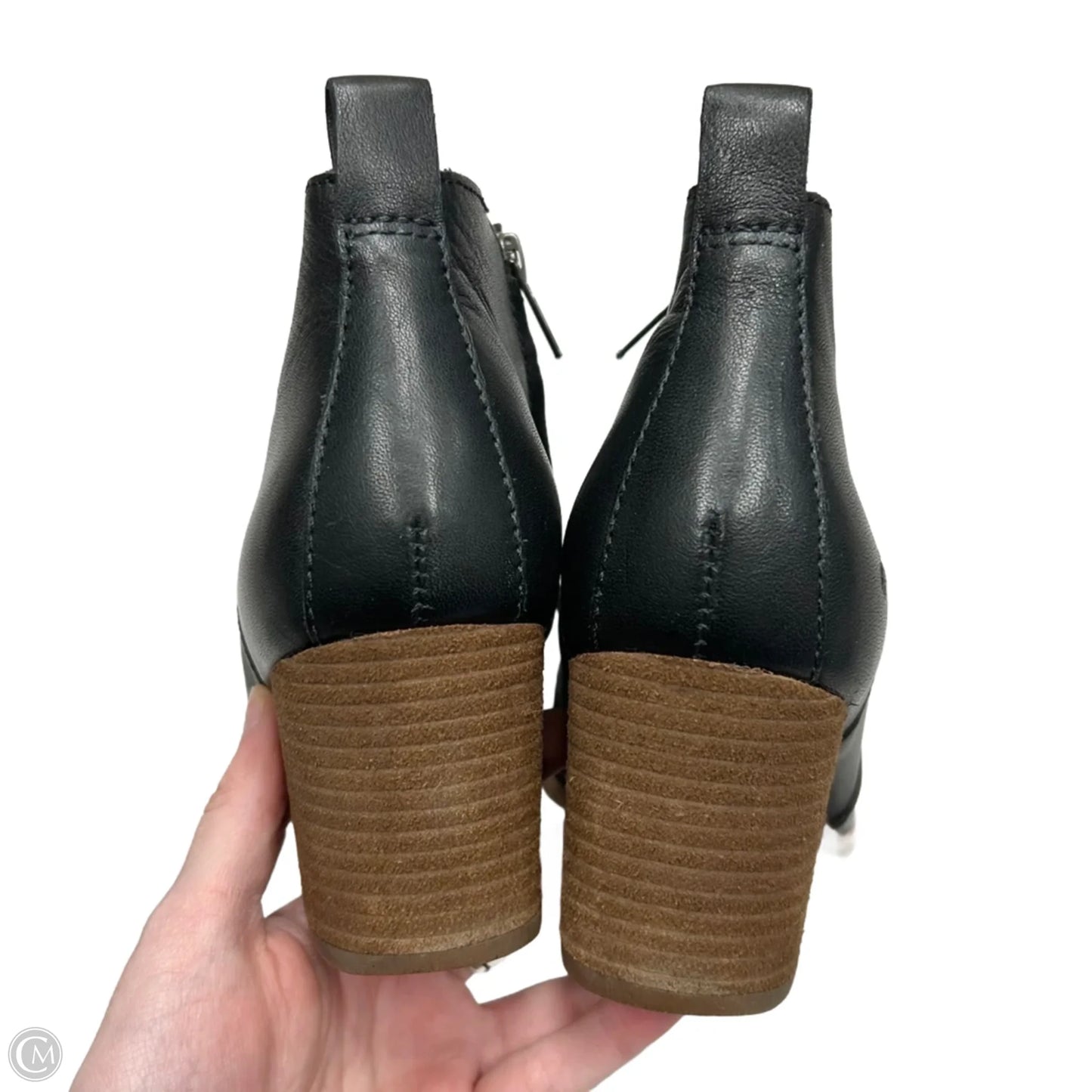 Boots Leather By Madewell In Black, Size: 8