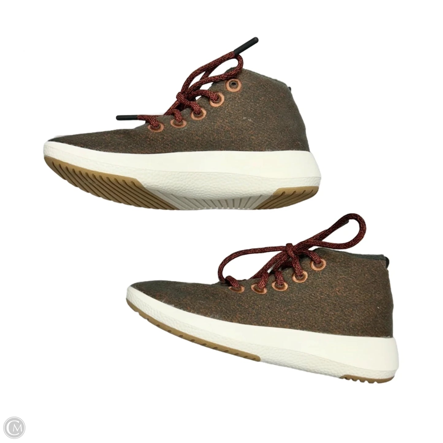 Shoes Sneakers By Allbirds In Grey & Orange, Size: 5
