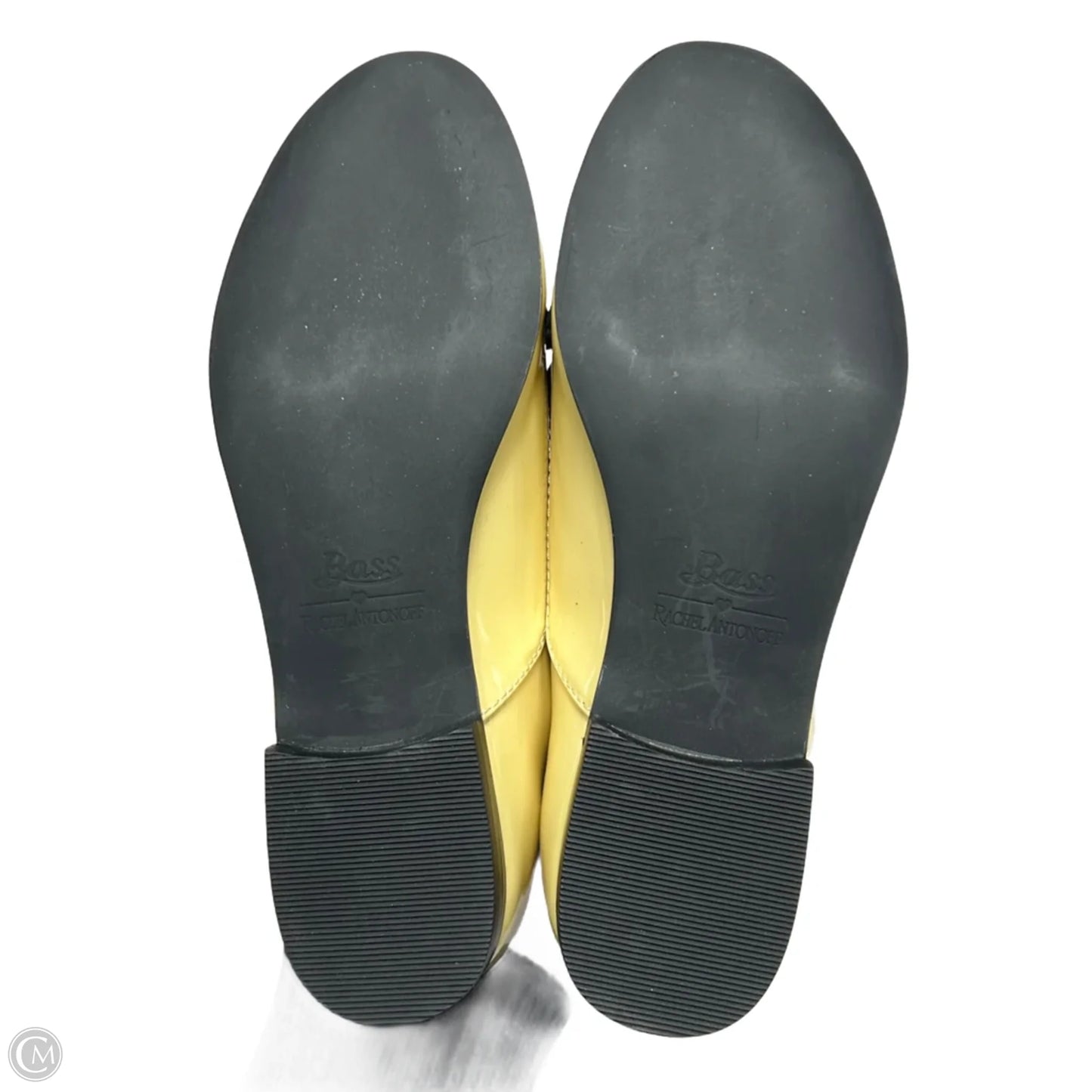 Shoes Flats By Bass In Black & Yellow, Size: 6.5