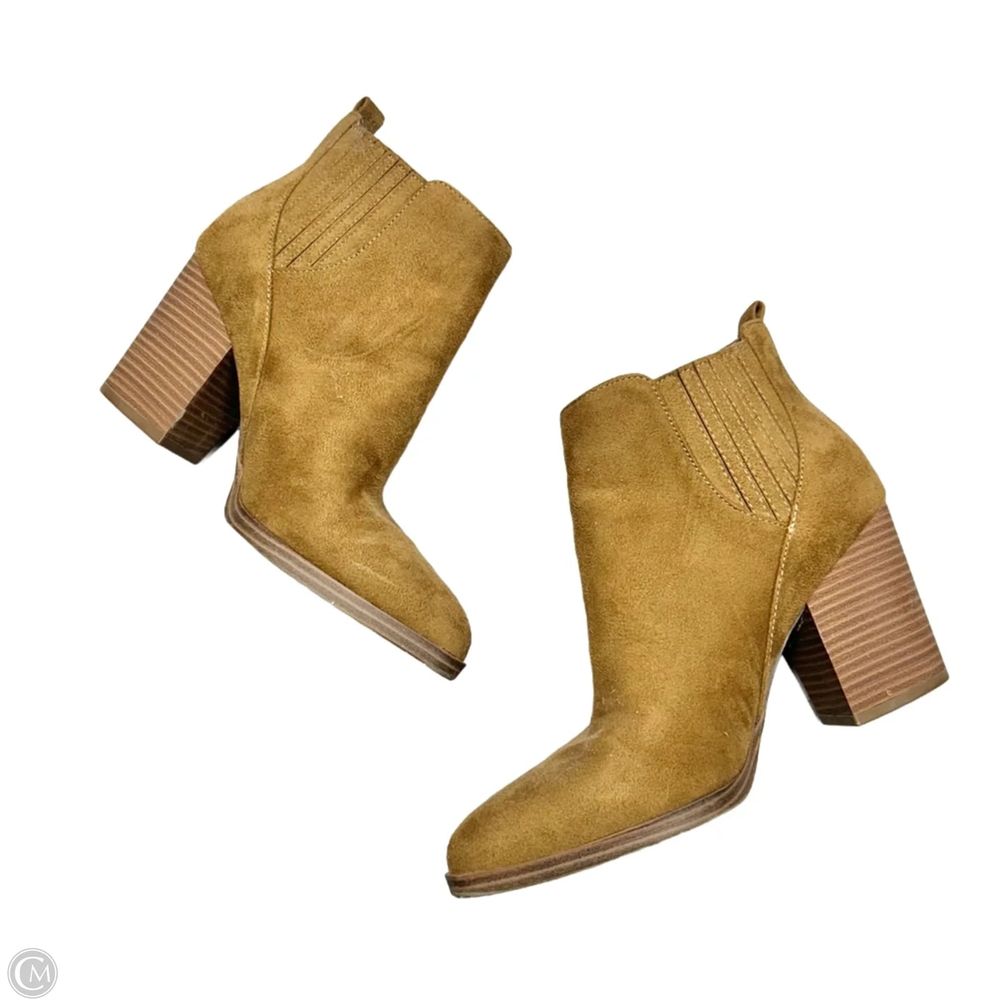 Boots Ankle Heels By Ana In Brown, Size: 7.5