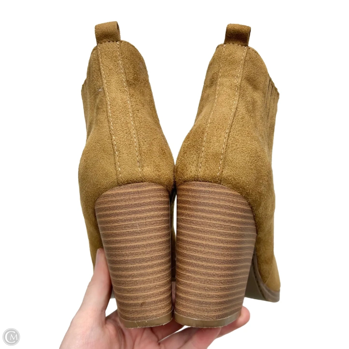 Boots Ankle Heels By Ana In Brown, Size: 7.5