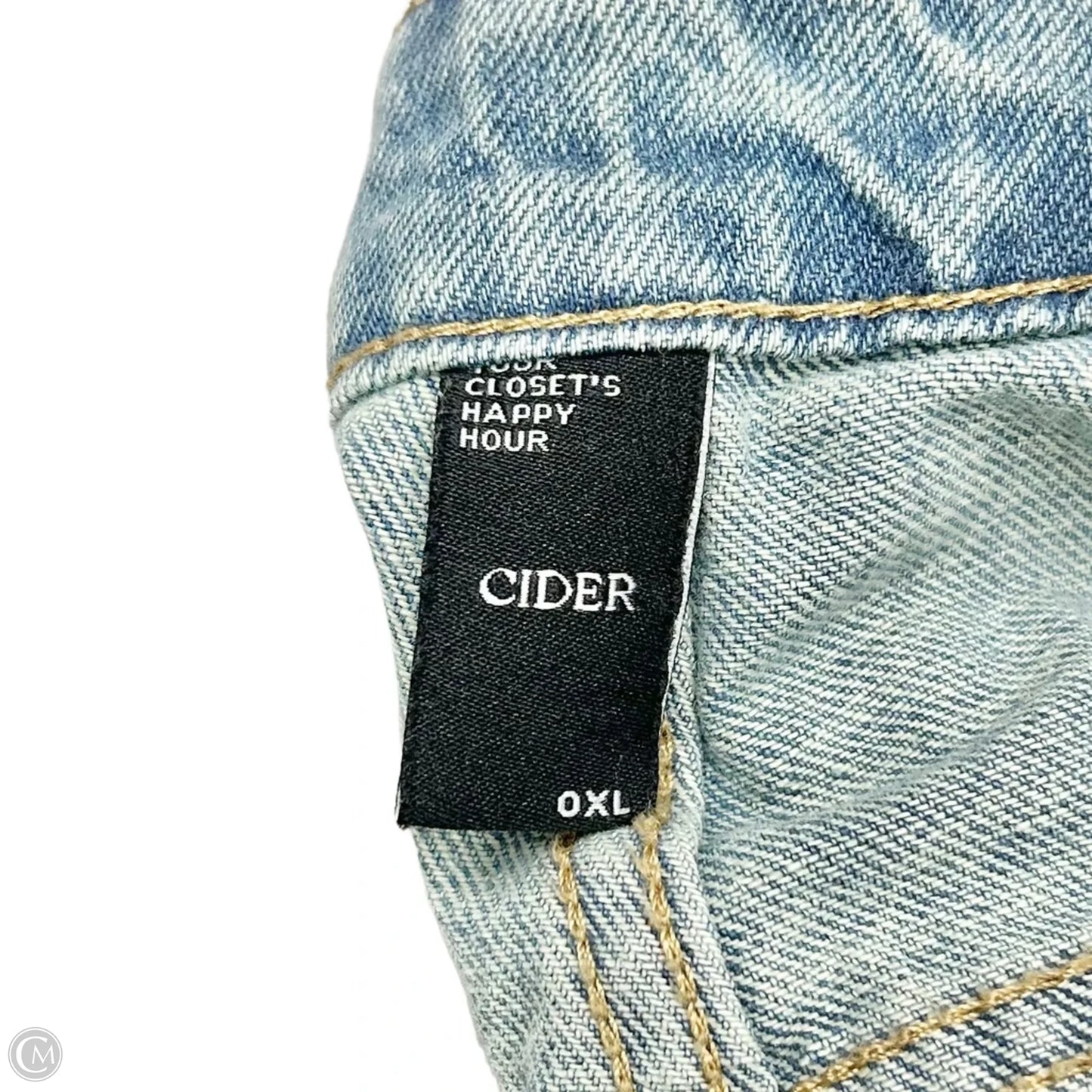 Jeans Wide Leg By Cider In Blue Denim, Size: Xl