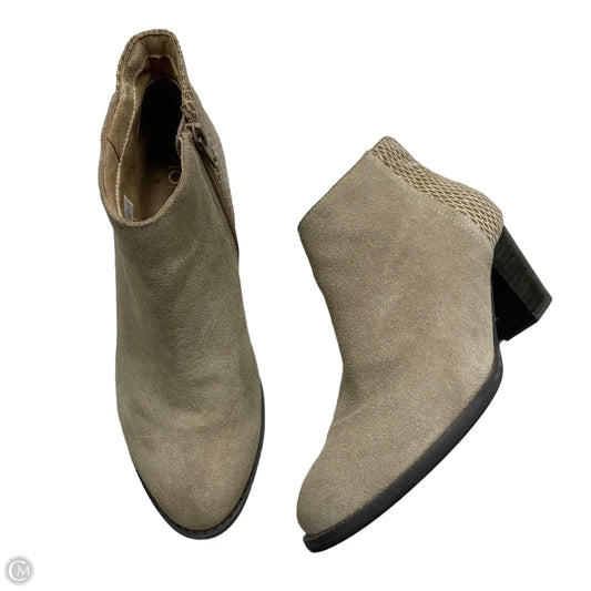 Boots Ankle Heels By Vionic In Taupe, Size: 7