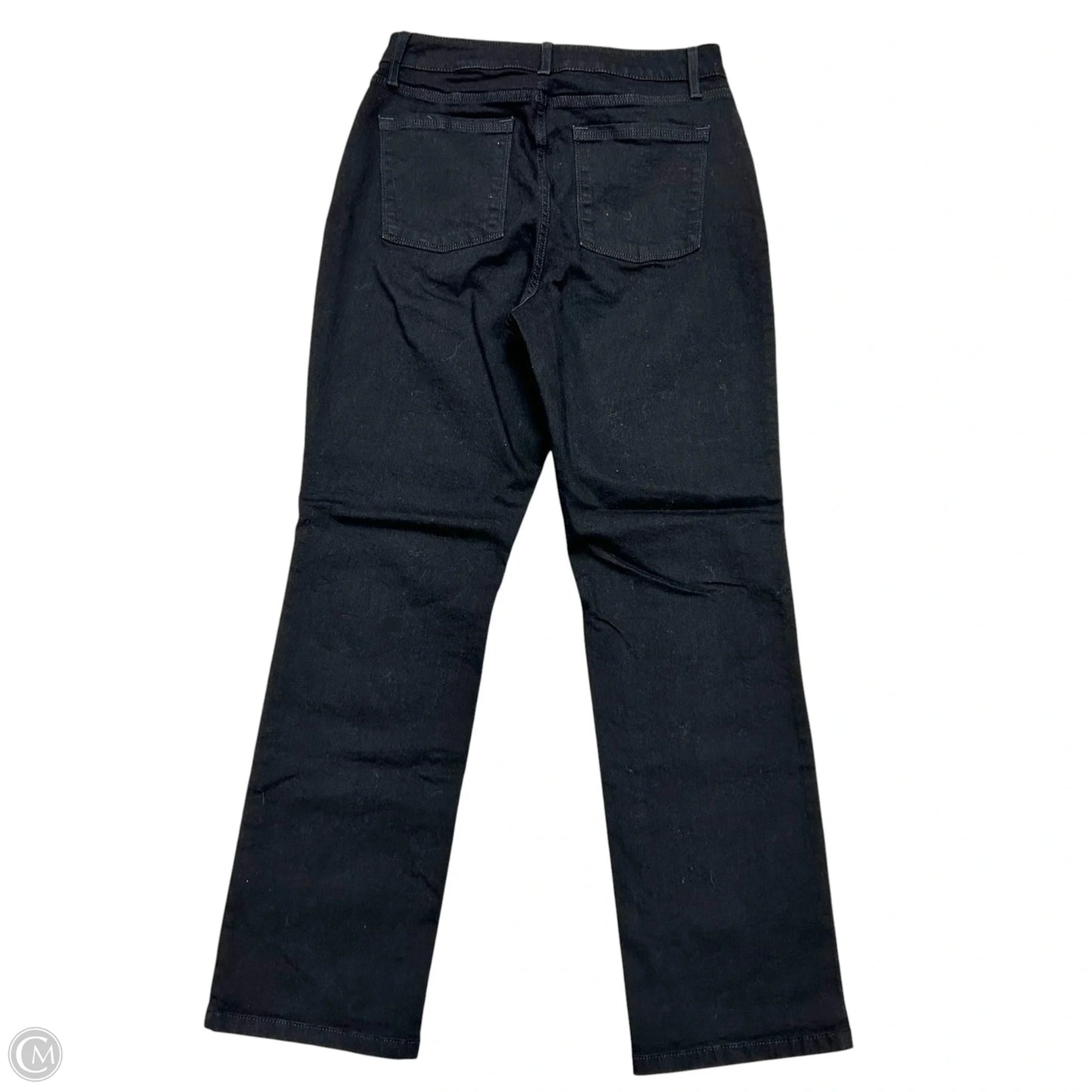 Jeans Straight By L.l. Bean In Black Denim, Size: 10