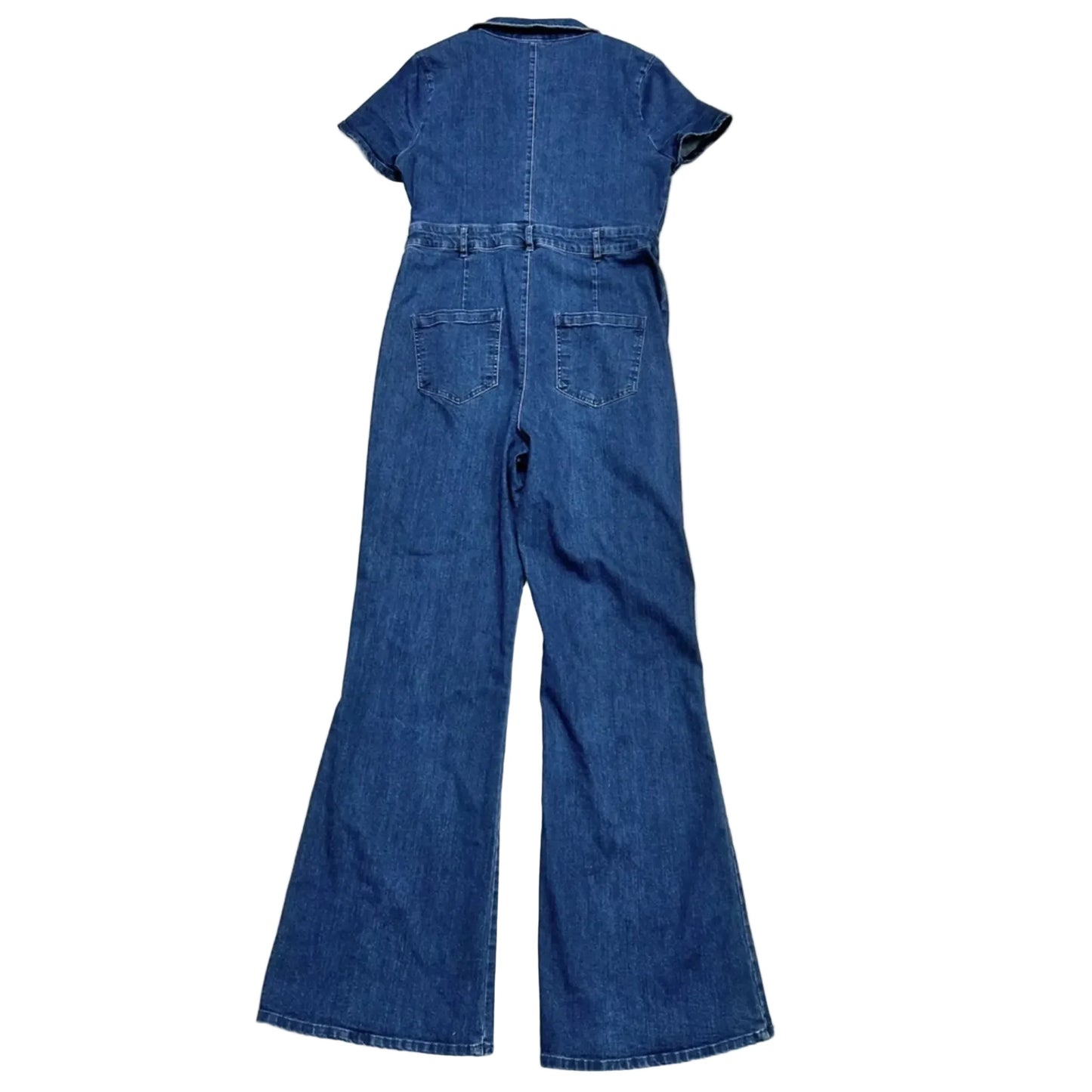 Jumpsuit By Versona In Blue Denim, Size: M