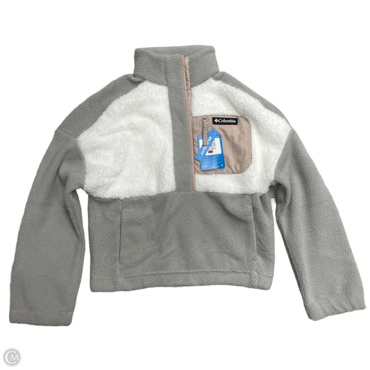Jacket Fleece By Columbia In Grey & White, Size: Xs