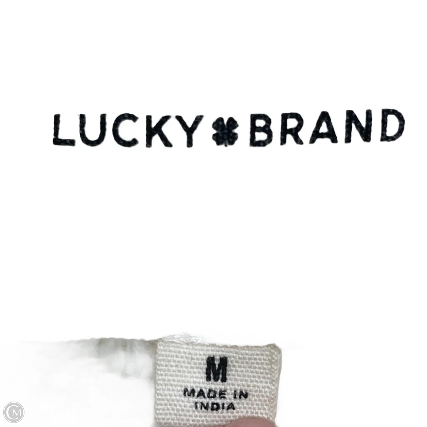 Jacket Shirt By Lucky Brand In Cream, Size: M