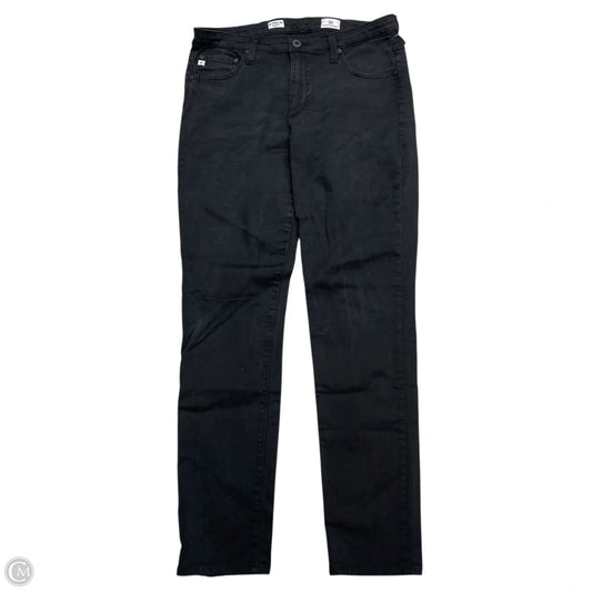 Jeans Straight By Adriano Goldschmied In Black Denim, Size: 12