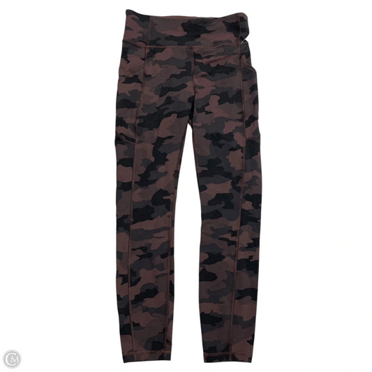 Athletic Leggings By Lululemon In Camouflage Print, Size: S