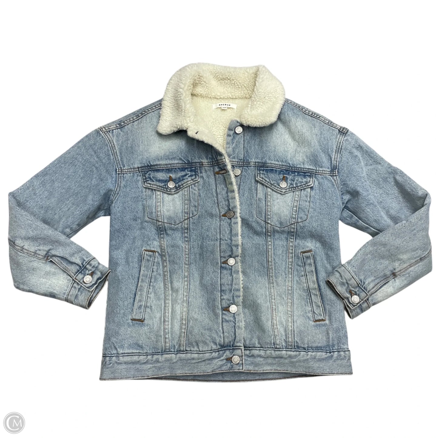 Jacket Denim By Pacsun In Blue Denim, Size: Xs