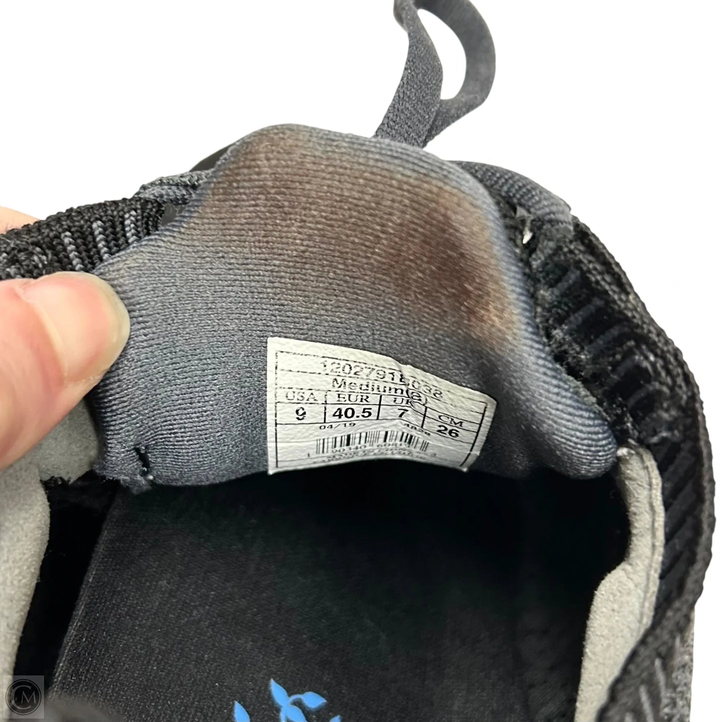 Shoes Athletic By Brooks In Black & Grey, Size: 9