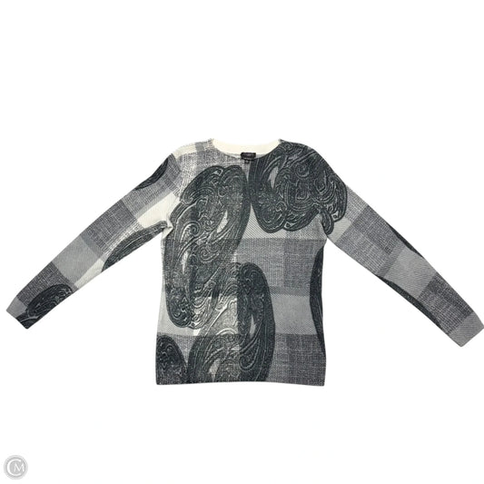 Sweater Cashmere By Talbots In Grey & White, Size: Sp