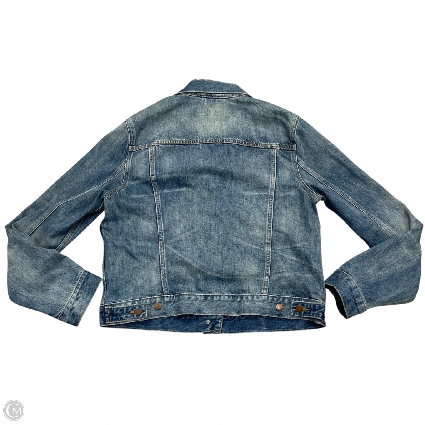Jacket Denim By Gap In Blue Denim, Size: L