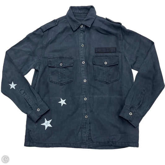 Top Long Sleeve By Rails In Grey, Size: Xs