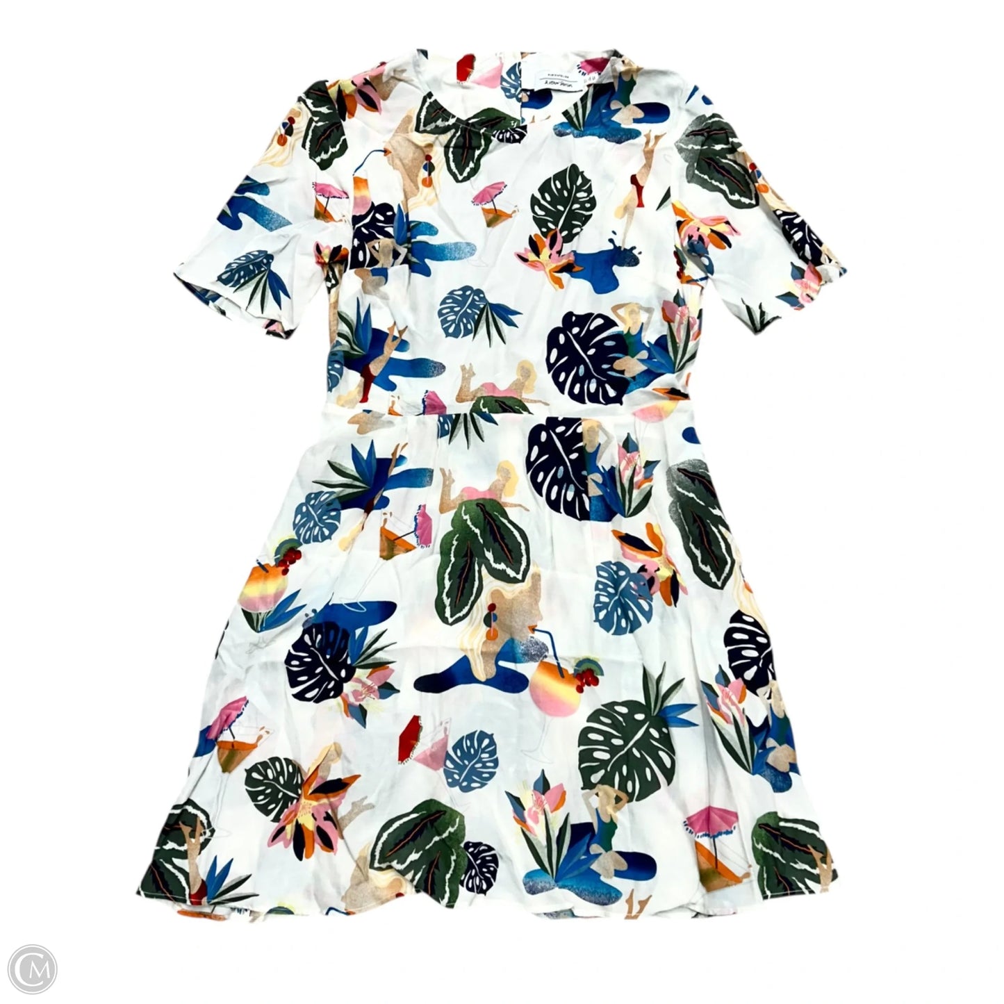 Dress Casual Short By Anthropologie In White, Size: M
