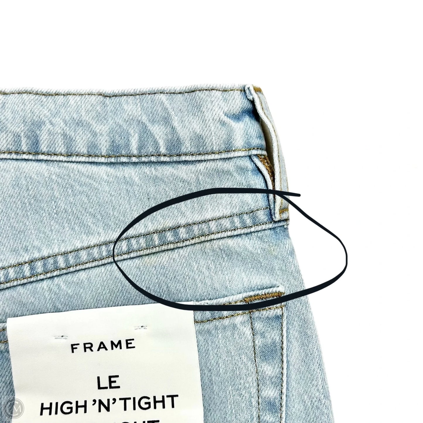 Jeans Straight By Frame In Blue Denim, Size: 0
