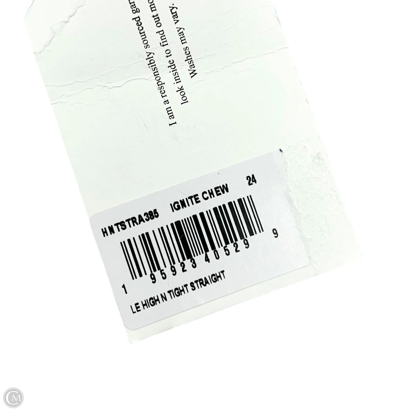 Jeans Straight By Frame In Blue Denim, Size: 0