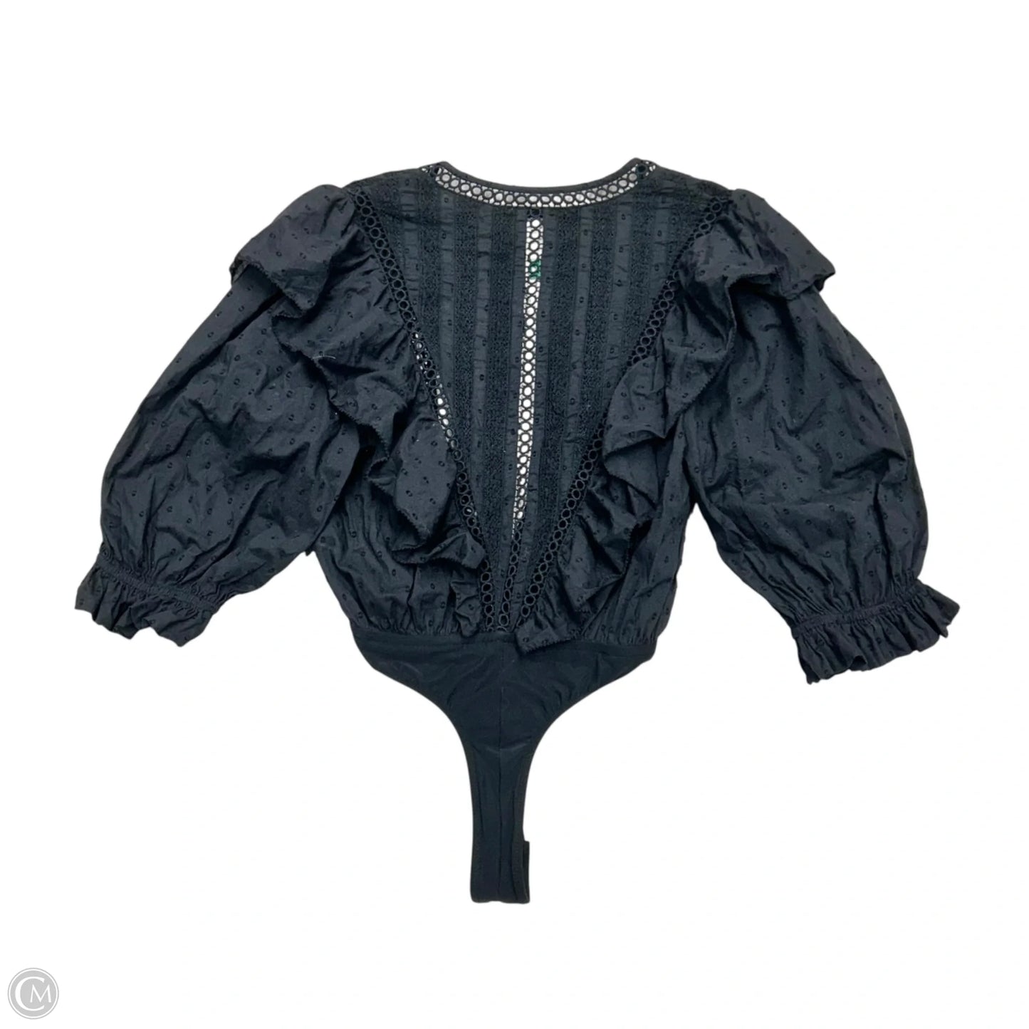 Top 3/4 Sleeve By Farm Rio In Black, Size: Xs
