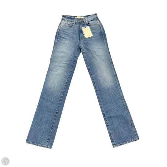 Jeans Straight By Grlfrnd In Blue Denim, Size: 0
