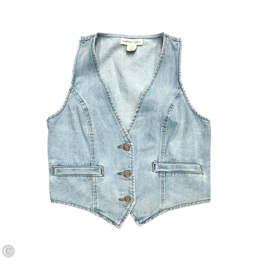 Vest Other By Happily Grey In Blue Denim, Size: M