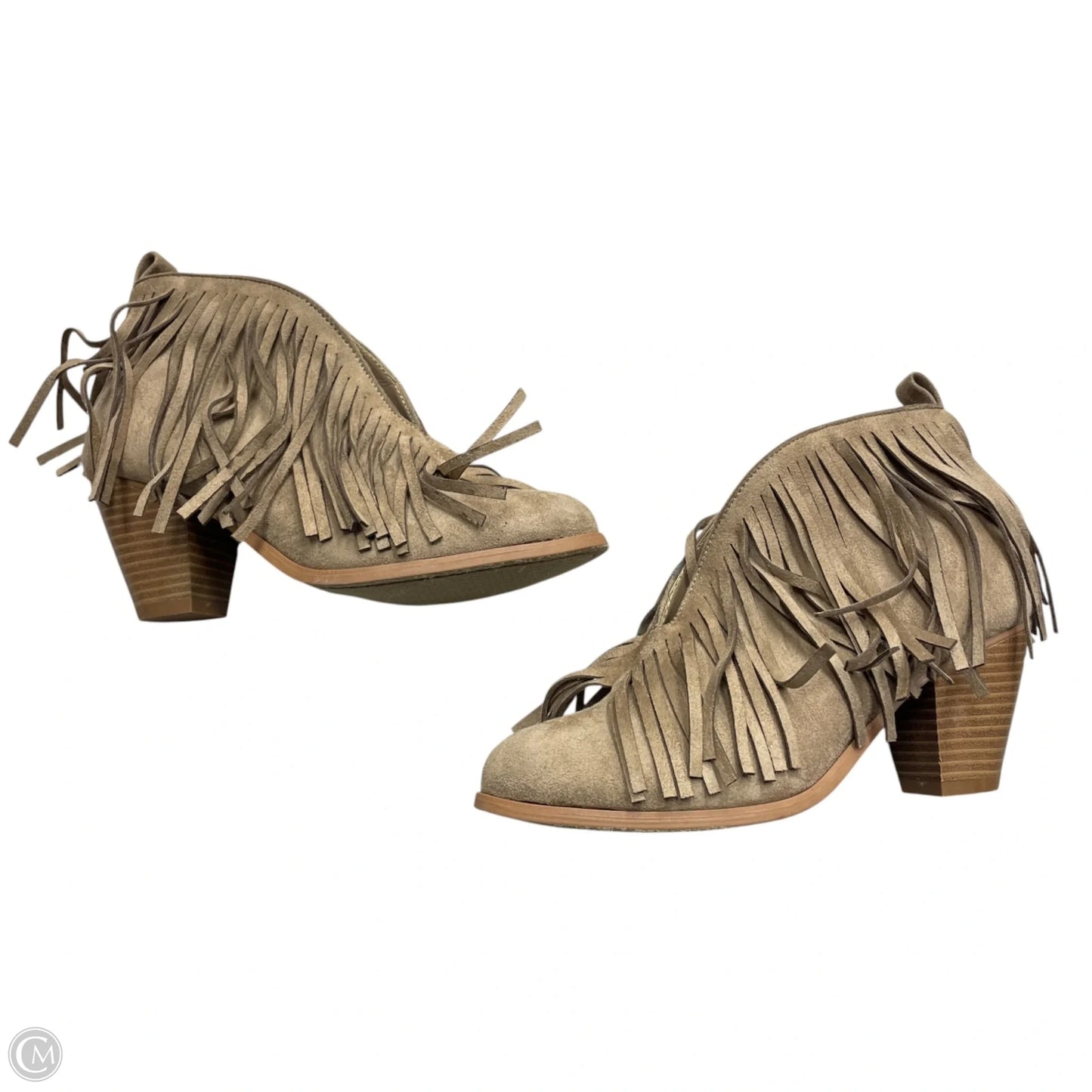 Boots Ankle Heels By Pierre Dumas In Tan, Size: 7.5