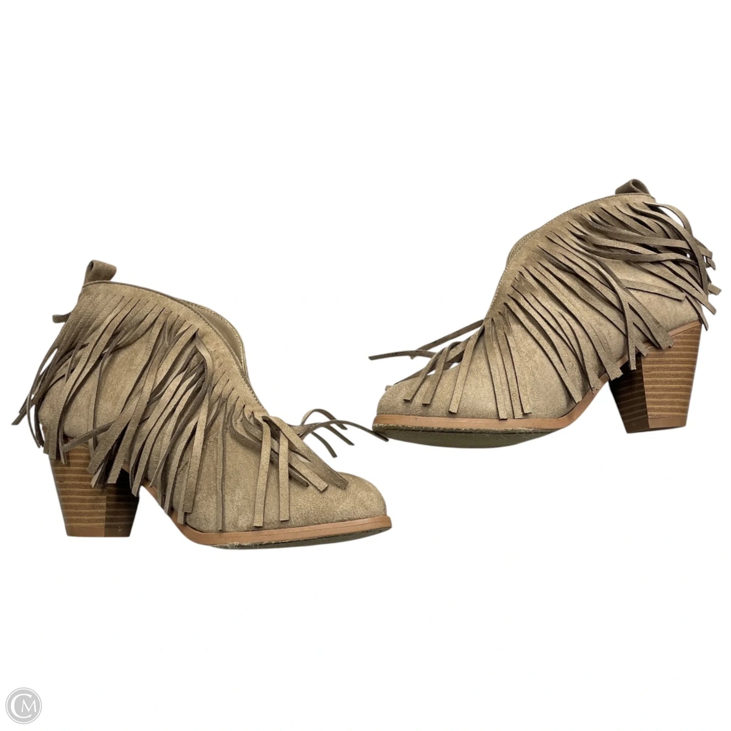 Boots Ankle Heels By Pierre Dumas In Tan, Size: 7.5