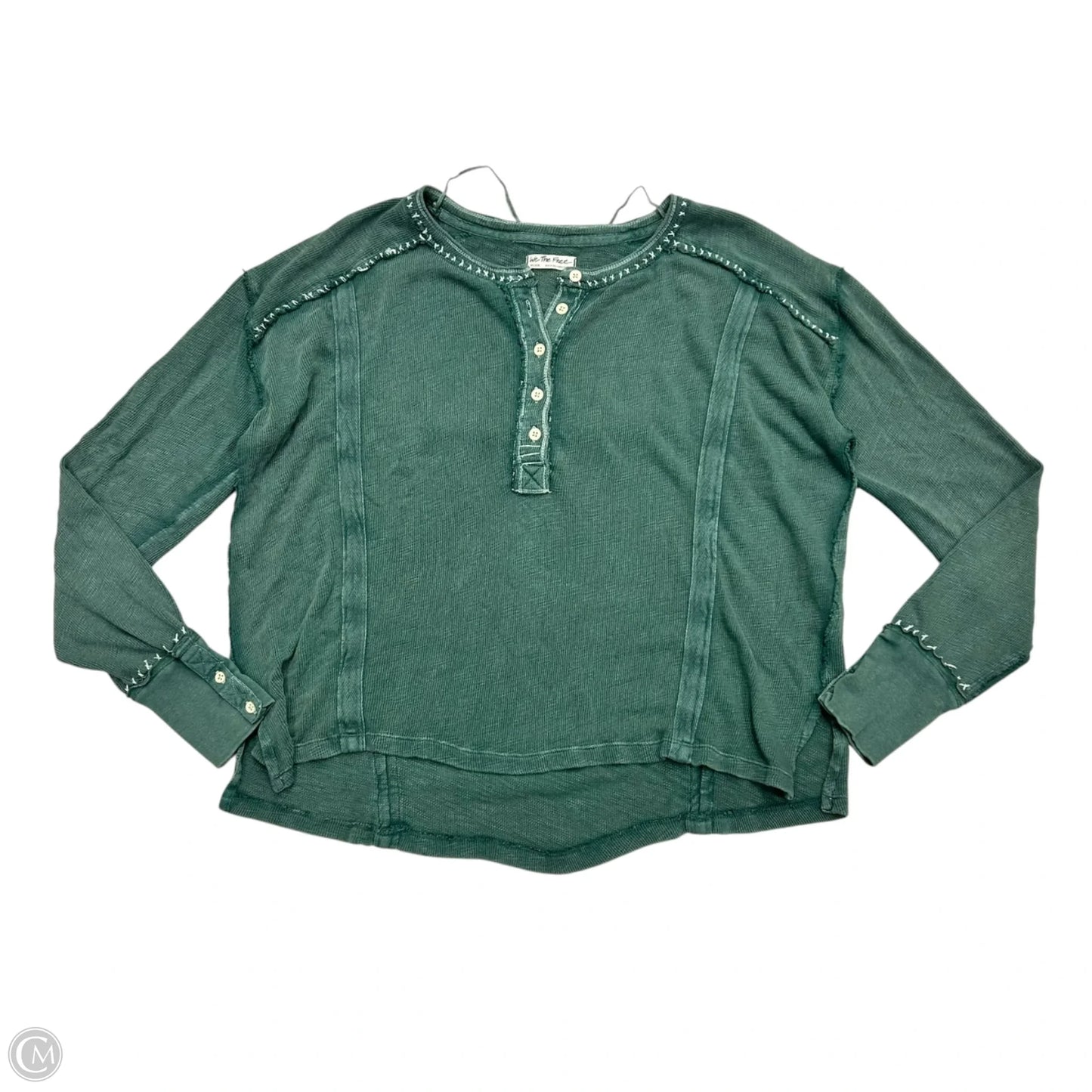 Top Long Sleeve By We The Free In Green, Size: M