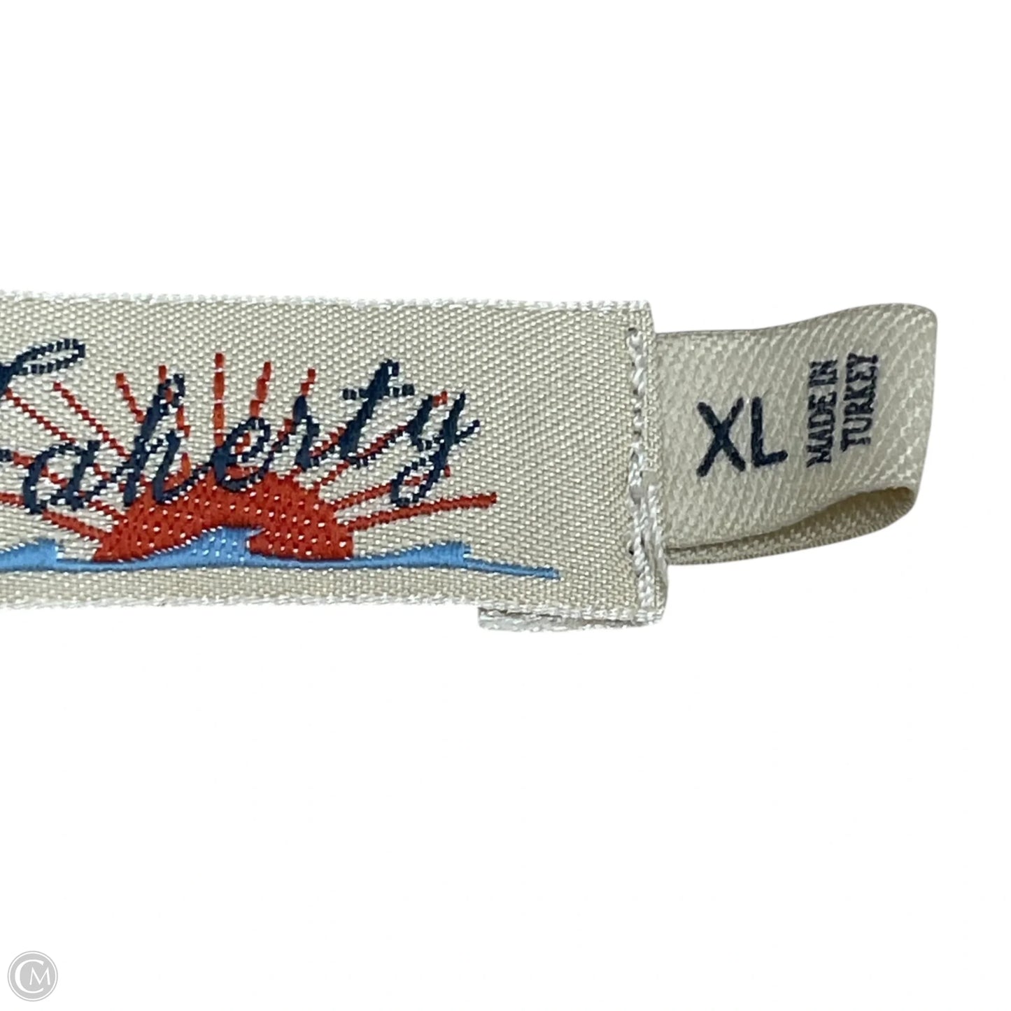Top Long Sleeve By Faherty In Cream & White, Size: Xl