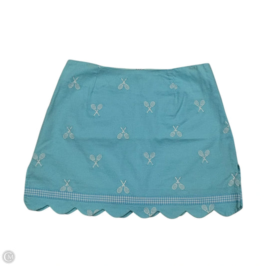 Skirt Designer By Lilly Pulitzer In Blue & White, Size: 6