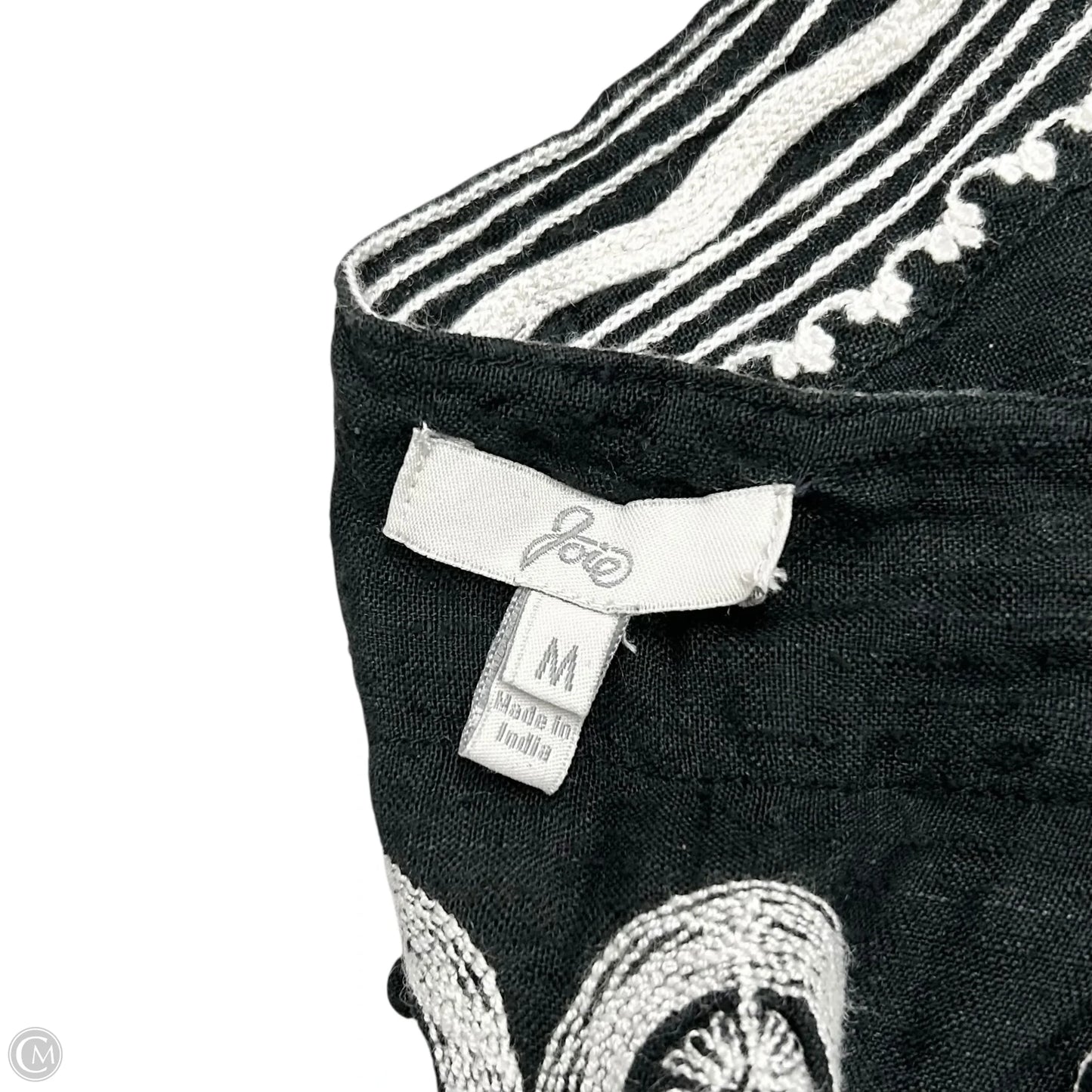 Dress Casual Short By Joie In Black & Cream, Size: M