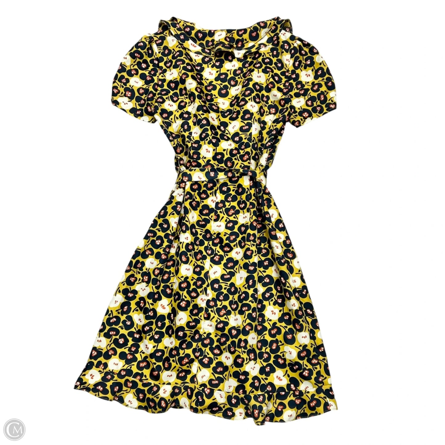 Dress Casual Short By Karen Walker In Yellow, Size: S