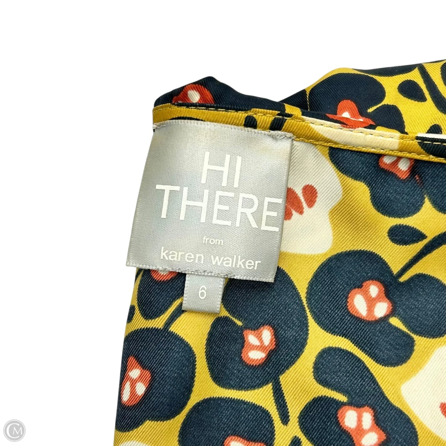 Dress Casual Short By Karen Walker In Yellow, Size: S
