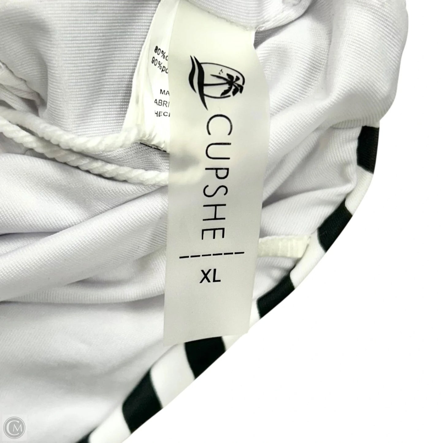 Swimsuit By Cupshe In Black & White, Size: Xl