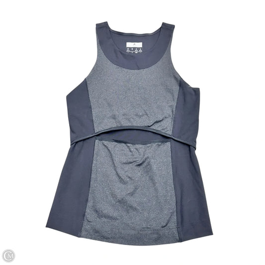 Athletic Tank Top By Adidas In Grey, Size: M