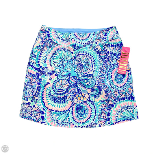 Skort Designer By Lilly Pulitzer In Blue & Pink, Size: Xs