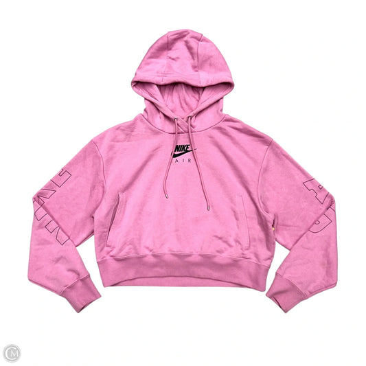 Athletic Sweatshirt Collar By Nike Apparel In Pink, Size: S