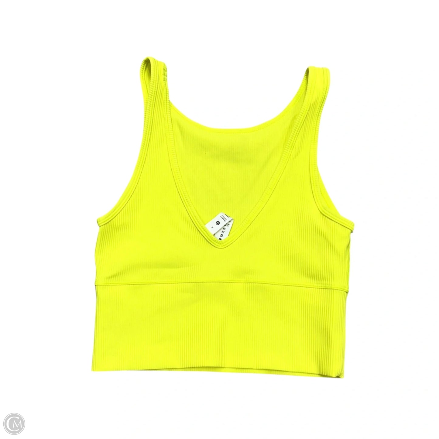 Athletic Bra By Lululemon In Yellow, Size: S