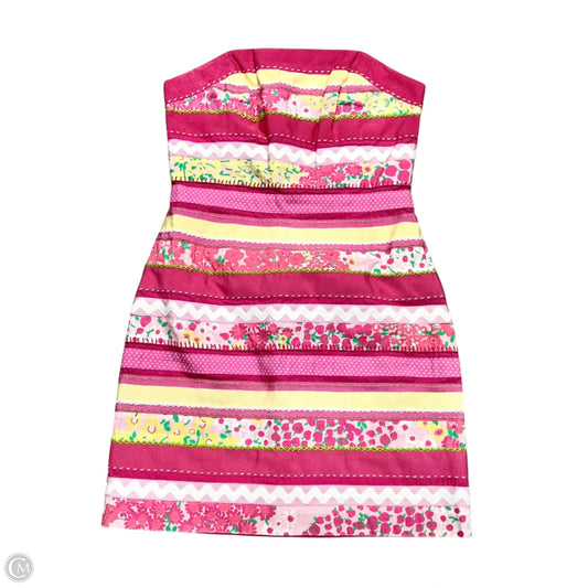 Dress Designer By Lilly Pulitzer In Pink & Yellow, Size: Xs