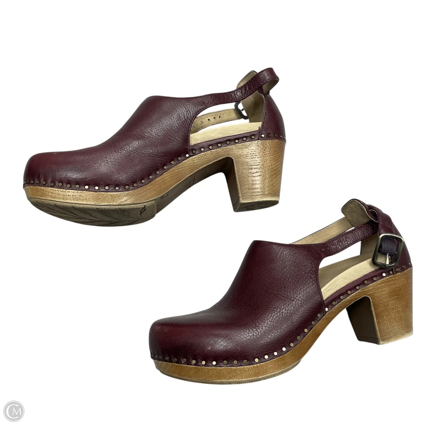 Shoes Heels Block By Dansko In Maroon, Size: 8.5
