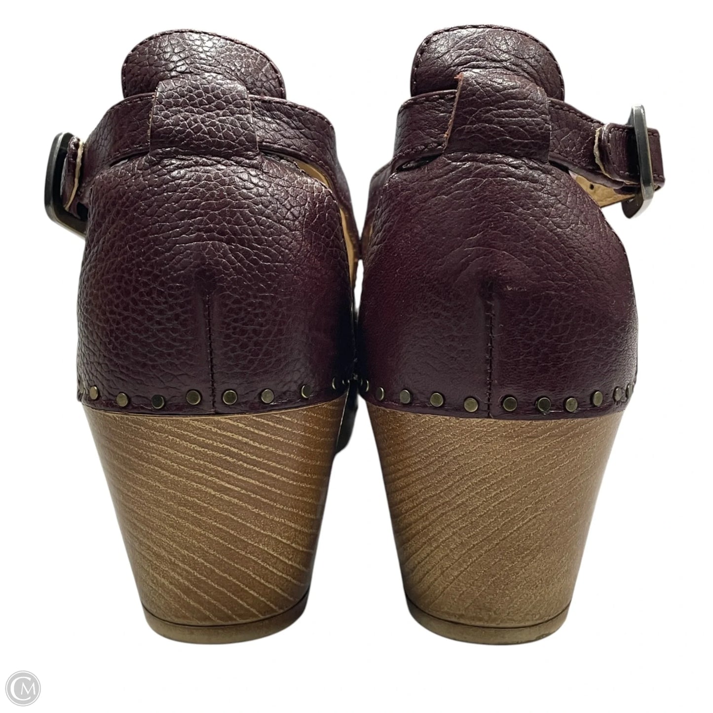 Shoes Heels Block By Dansko In Maroon, Size: 8.5