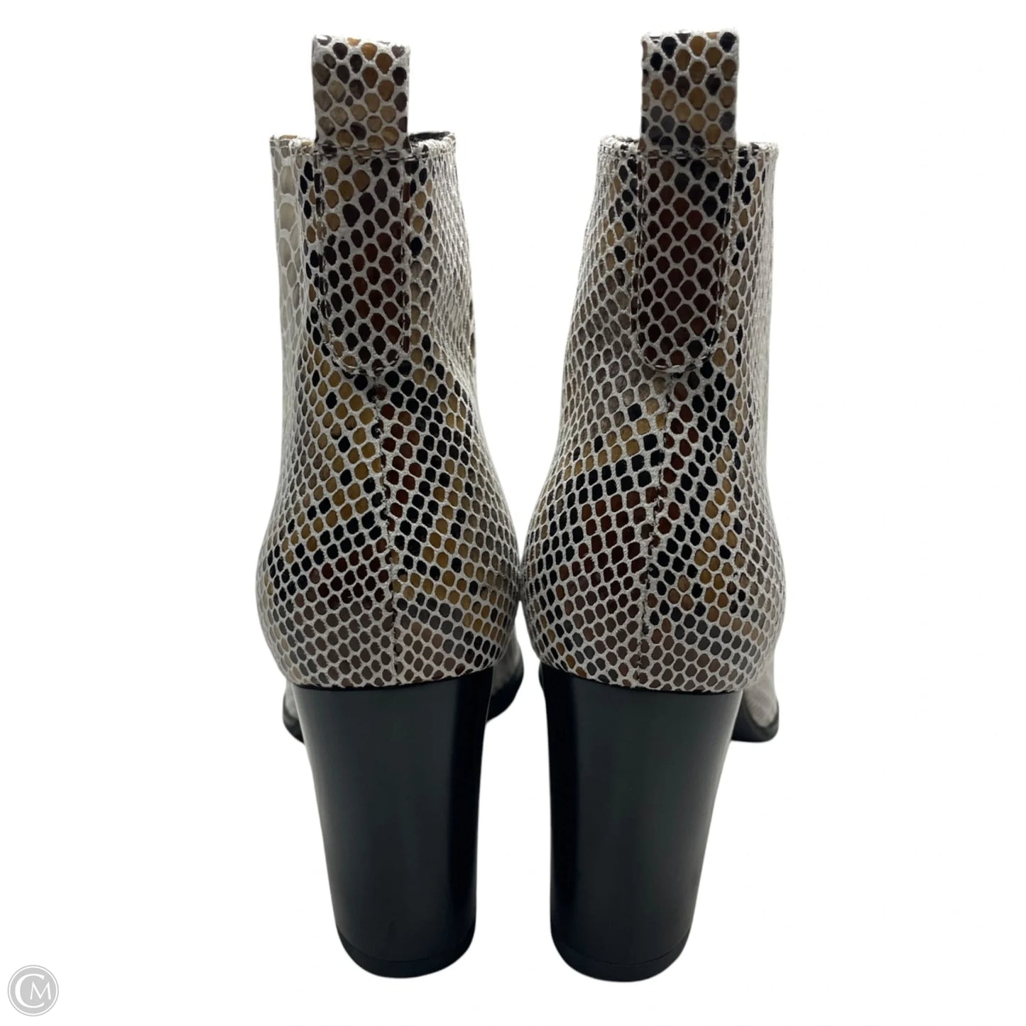 Boots Ankle Heels By Azura In Snakeskin Print, Size: 8.5