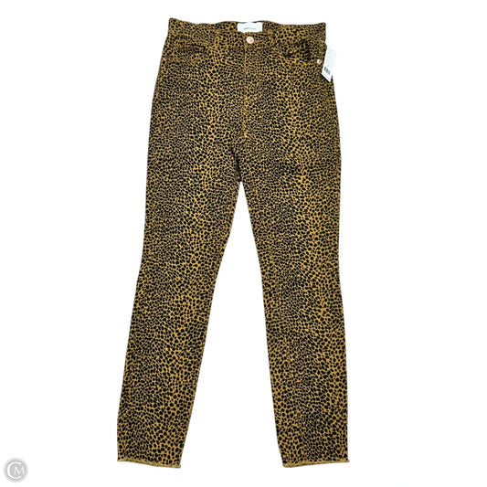 Jeans Skinny By Current/elliott In Leopard Print, Size: 0
