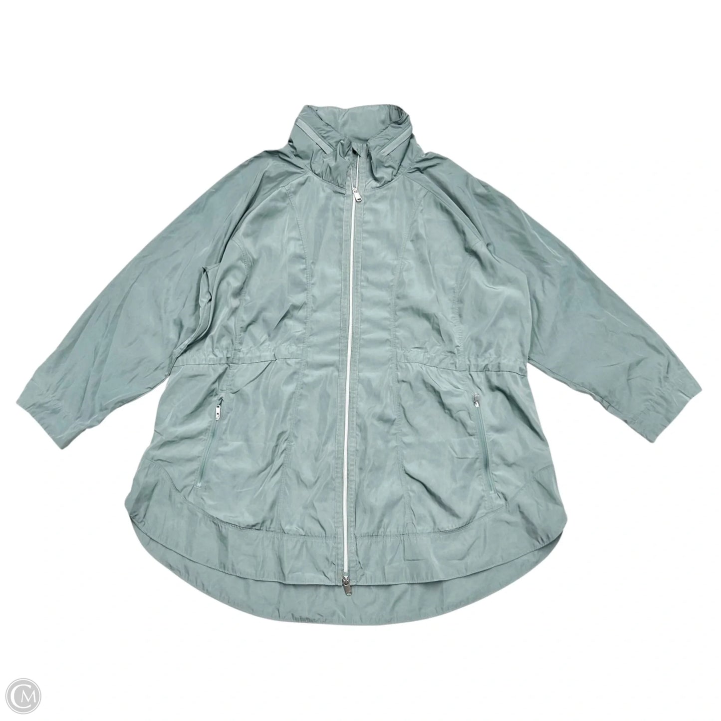 Athletic Jacket By Athleta In Blue, Size: 2x